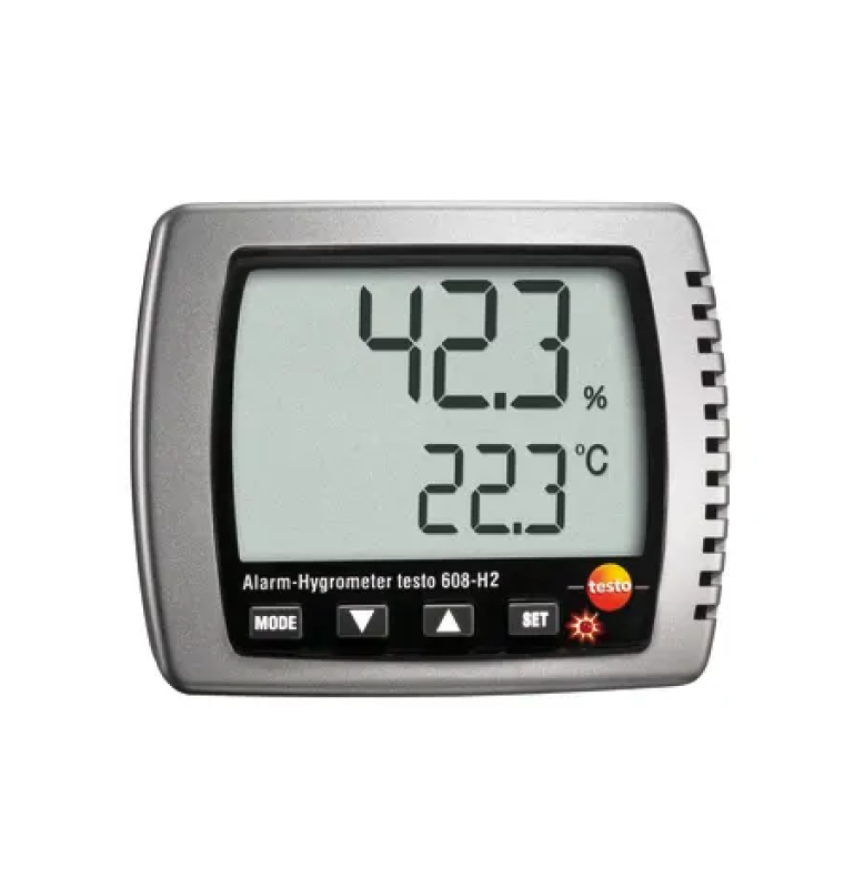 testo 608-H2, дабылы бар гигрометр, ылғалдылық/шық нүктесі/температура