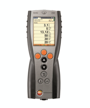 testo 350, профессиональный портативный прибор для проведения анализа дымовых газов в промышленности