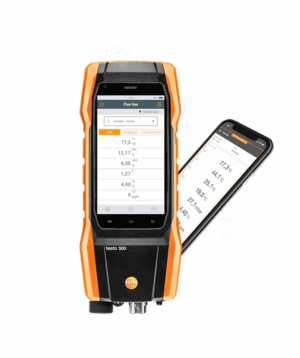 testo 300, газоанализатор в комплекте (O2, СО с H2-компенсацией до 8 000 ppm)