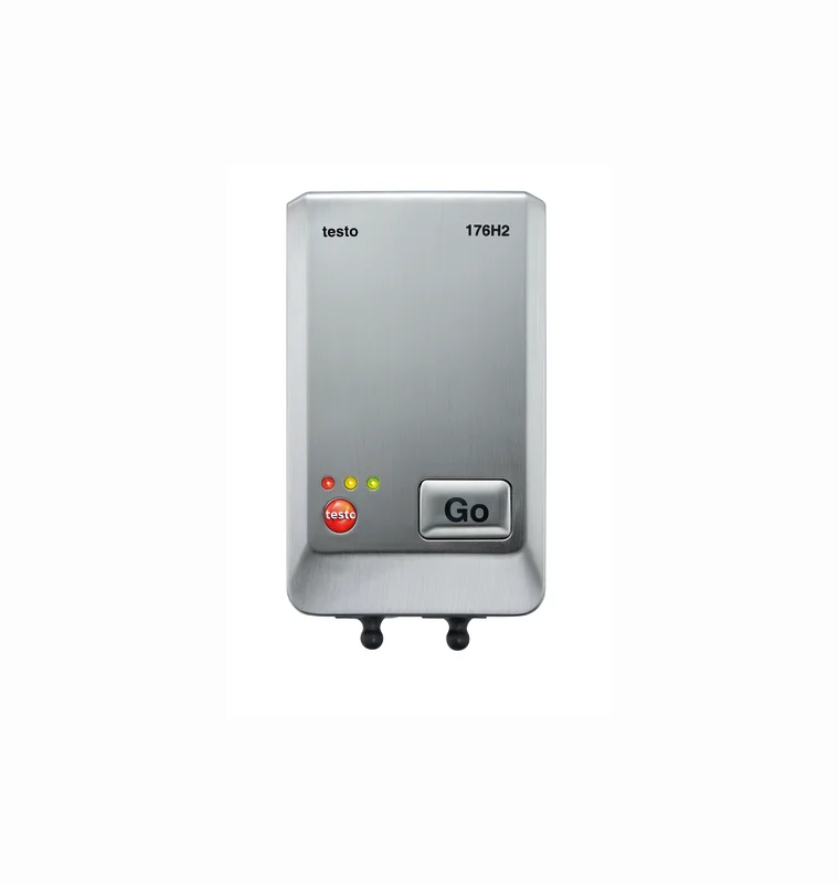 testo 176 H2, 4-channel temperature and humidity data logger in a metal housing