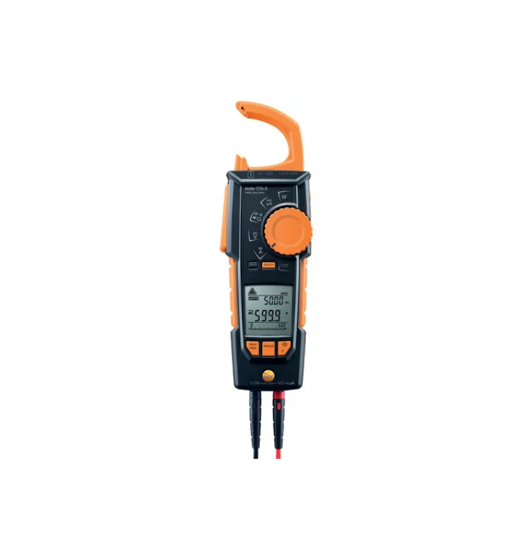 testo 770-3, True RMS өлшемі бар Bluetooth® қысқыш өлшегіш