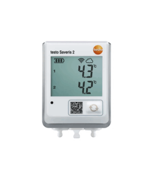 testo Saveris 2-T2 — беспроводной логгер данных с дисплеем и 2 разъёмами для подключения NTC-сенсоров температуры
