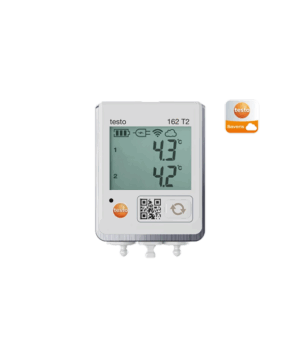 testo 162 T2 — онлайн-логгер данных с дисплеем и 2 разъёмами для подключения NTC-зондов температуры<br> <p class="number-commerce-order">Номер заказа: 0572.1622</p>