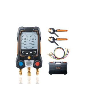testo 550s Комплект 3 с заправочными шлангами - Умный цифровой манометрический коллектор, смарт-зонды зажимы температуры и набор из трёх заправочных шлангов<br> <p class="number-commerce-order">Номер заказа: 0564.5503 <br><span style="color: #000000;"><strong><a style="color: #ff8a00;" href="https://static.testo.com/image/upload/HQ/testo-550s-datasheet-1981-0884.pdf">Каталог</a></strong></span> </p>