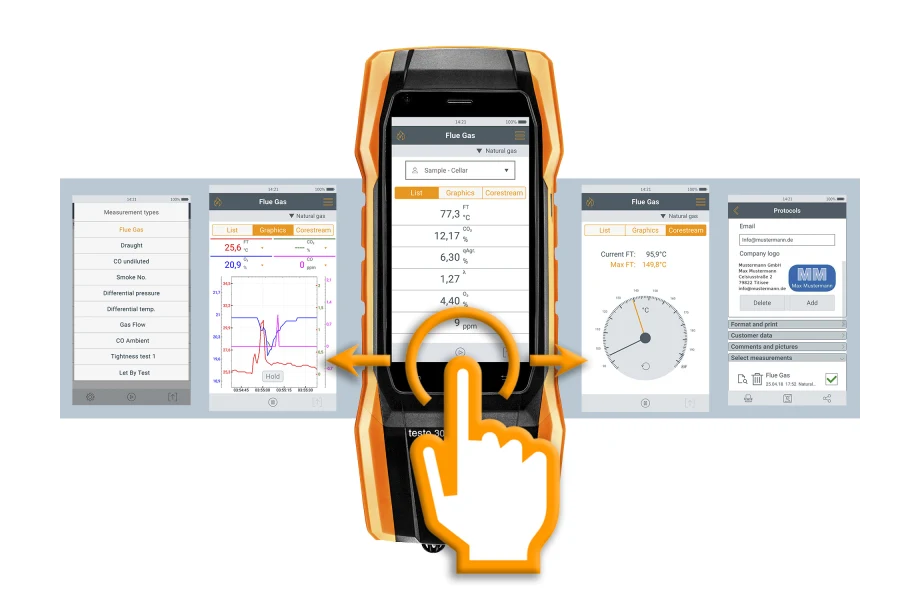 Testo 300 в действии при обслуживании котельной в Алматы